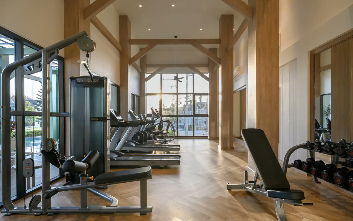 The fitness room at Anasiri Paklok