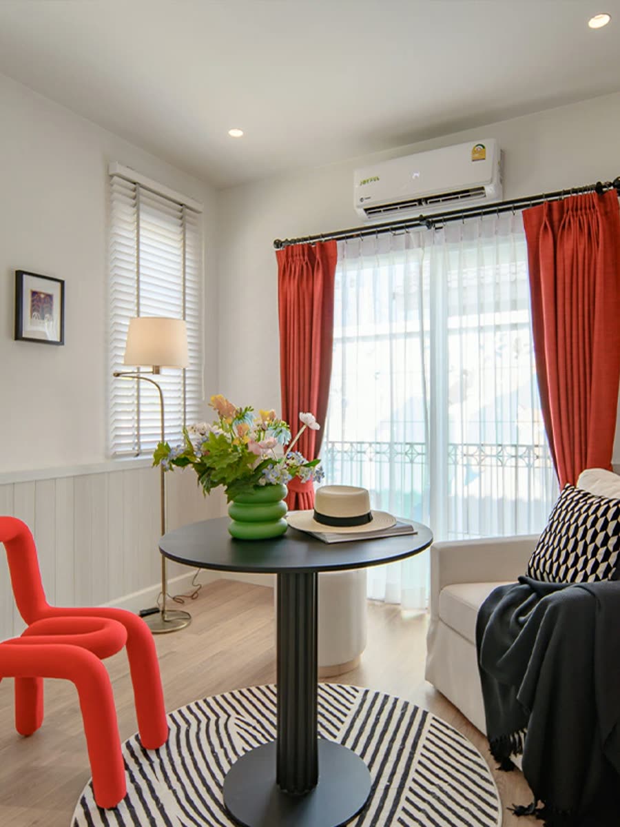 The living room of the Anasiri Paklok show home